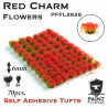 Paint Forge Red Charm Flowers 6mm 70szt