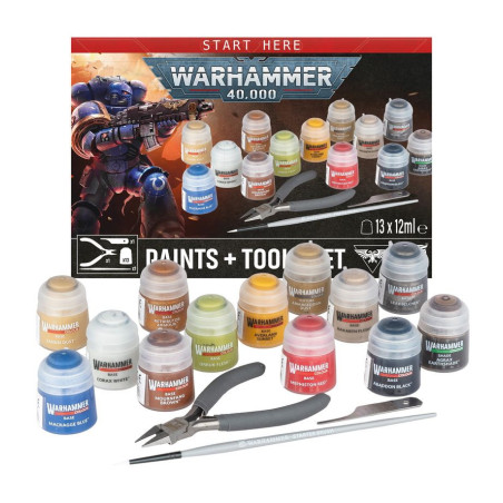 WH40K: Warhammer 40,000: Paint + Tools set