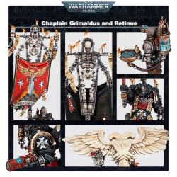 Black Templars : Chaplain Grimaldus & retinue