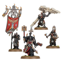 Black Templars : Chaplain Grimaldus & retinue
